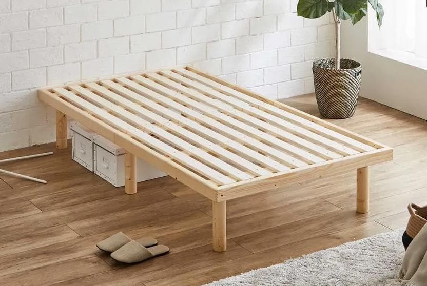 スノコベッド 木製 フレーム シングルサイズ 縦195cm 幅90cm 簀子