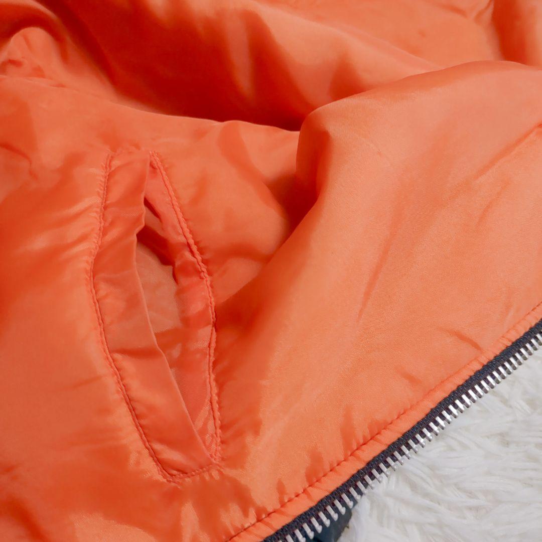 s.sOLD UNIQLOMA-1ジャケット L ブラック オレンジ裏地