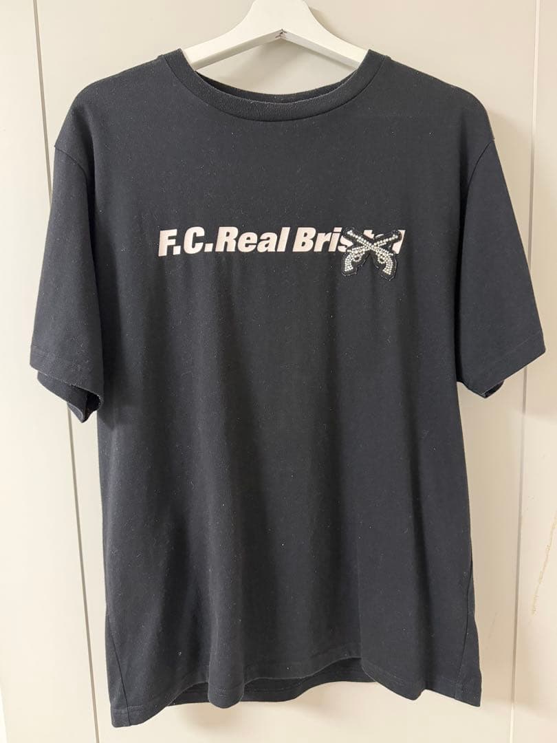 F.C.Real Bristol×roarguns ブラック Tシャツ