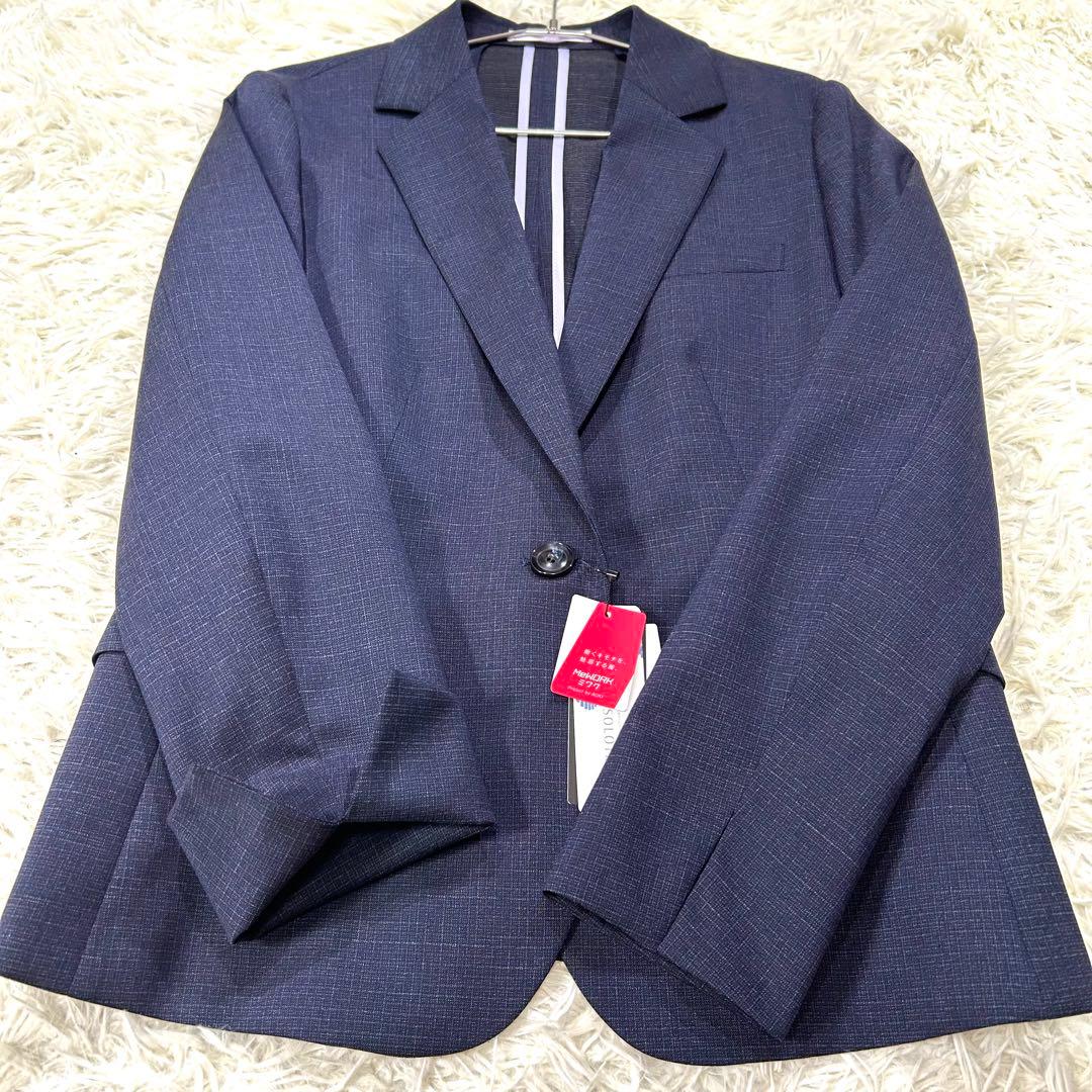 【未使用タグ付】アオキ 洗える♪クール仕様 キレイスーツ セット ネイビー XL