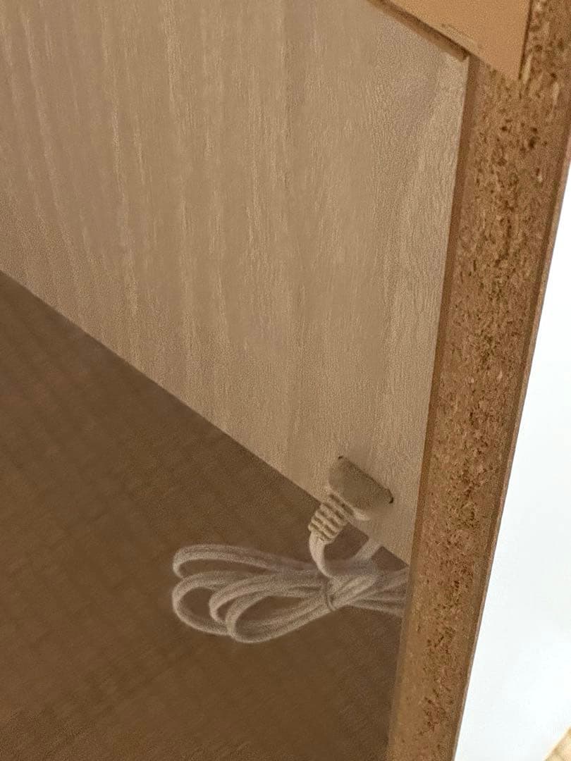 ホワイト ミラー付きドレッサー スツール付き