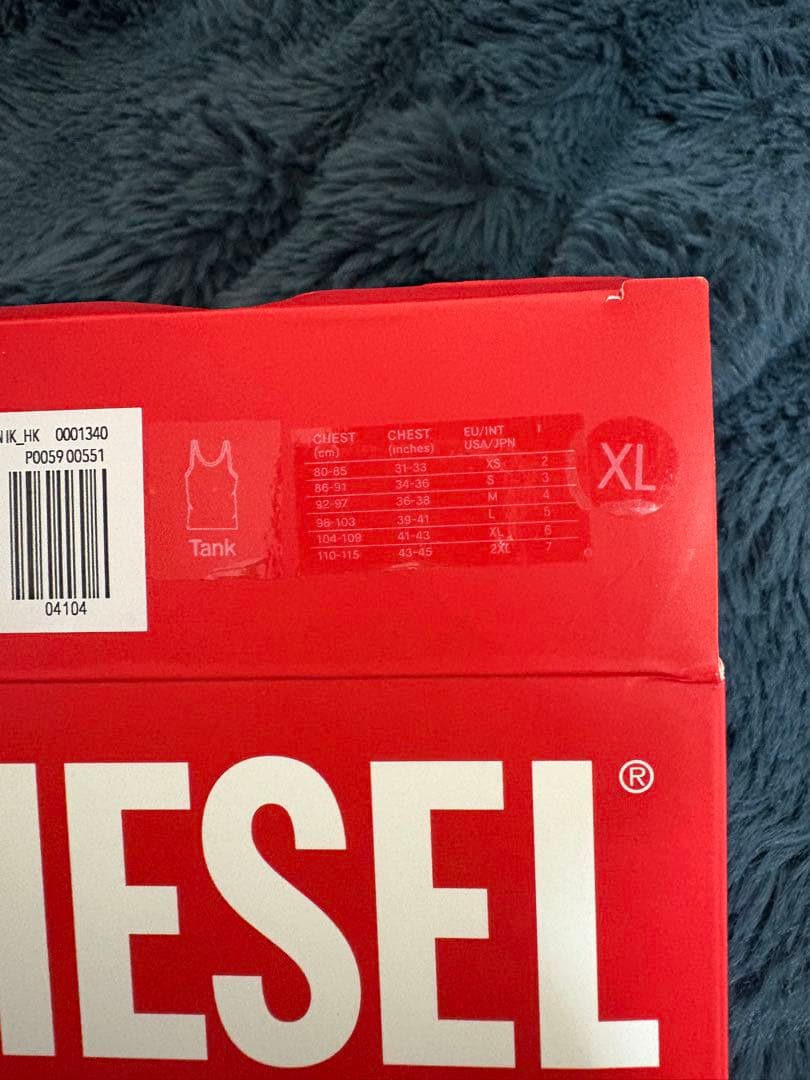 新品 DIESEL XL ホワイト & グレー 2 枚　タンクトップ