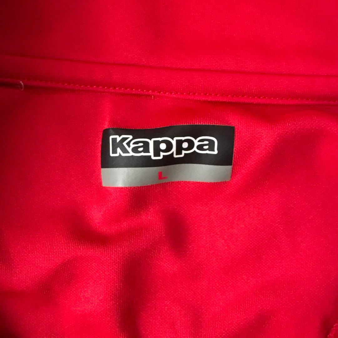 北海道コンサドーレ札幌　Kappa 赤 ジップアップ 長袖 Lサイズ