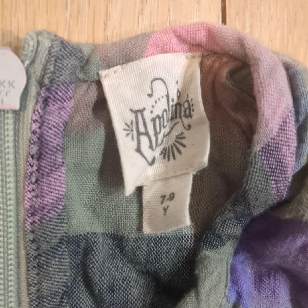 ワンピース Apolina Iris smock picninc check 7-9Y