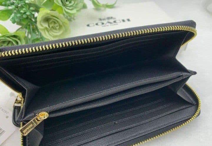 新品未使用コーチ長財布パックマンブラックレディースメンズ送料無料即日発送