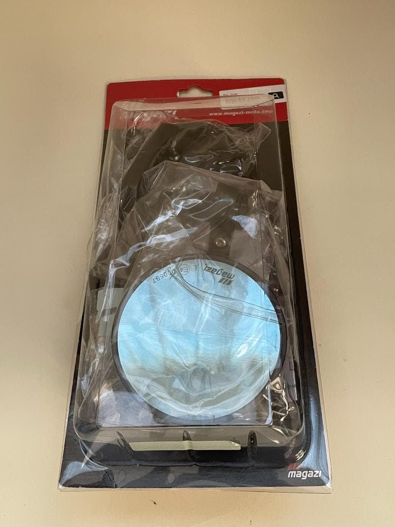 KiWAV ヤマハ車用 バーエンドミラー (ボブ) 黒 16mmネジ式