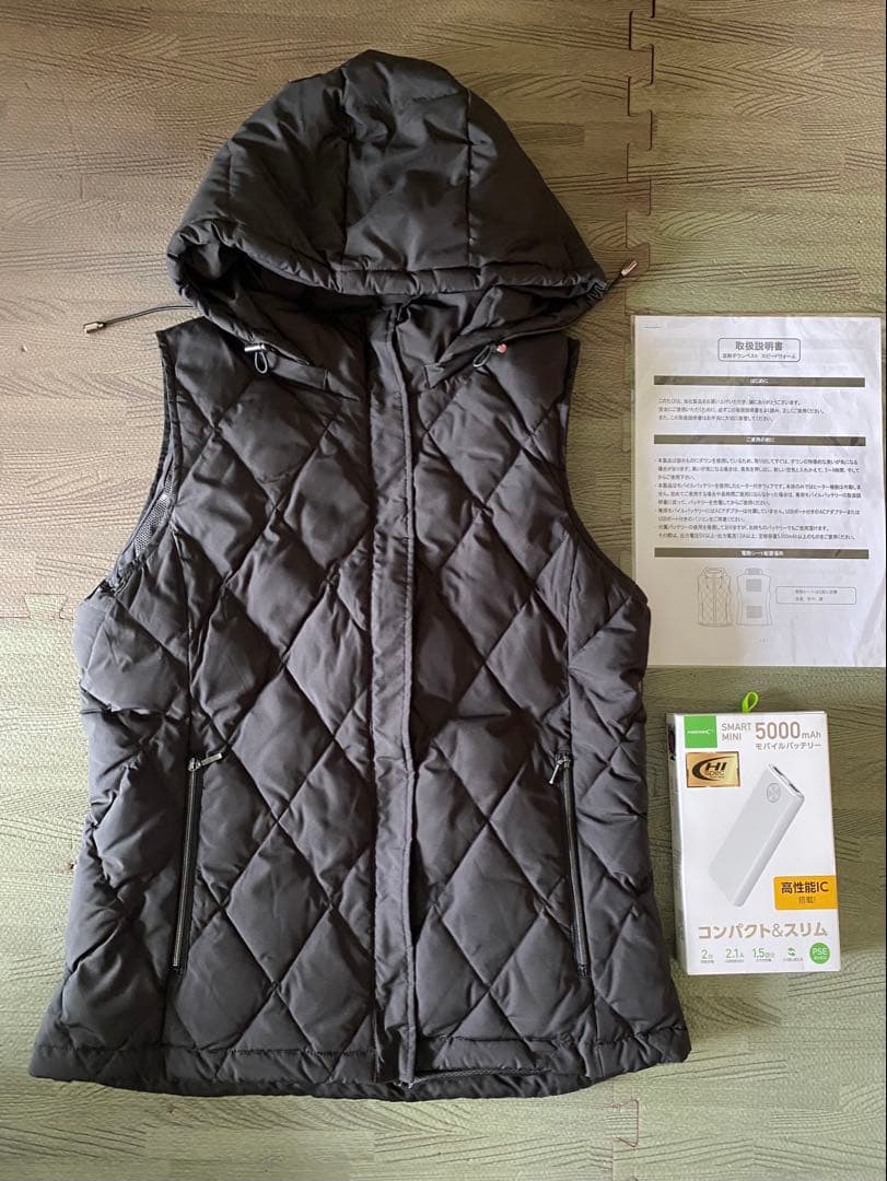 温熱ダウンベスト スピードウォーム（バッテリー付き） レディース用　MーL