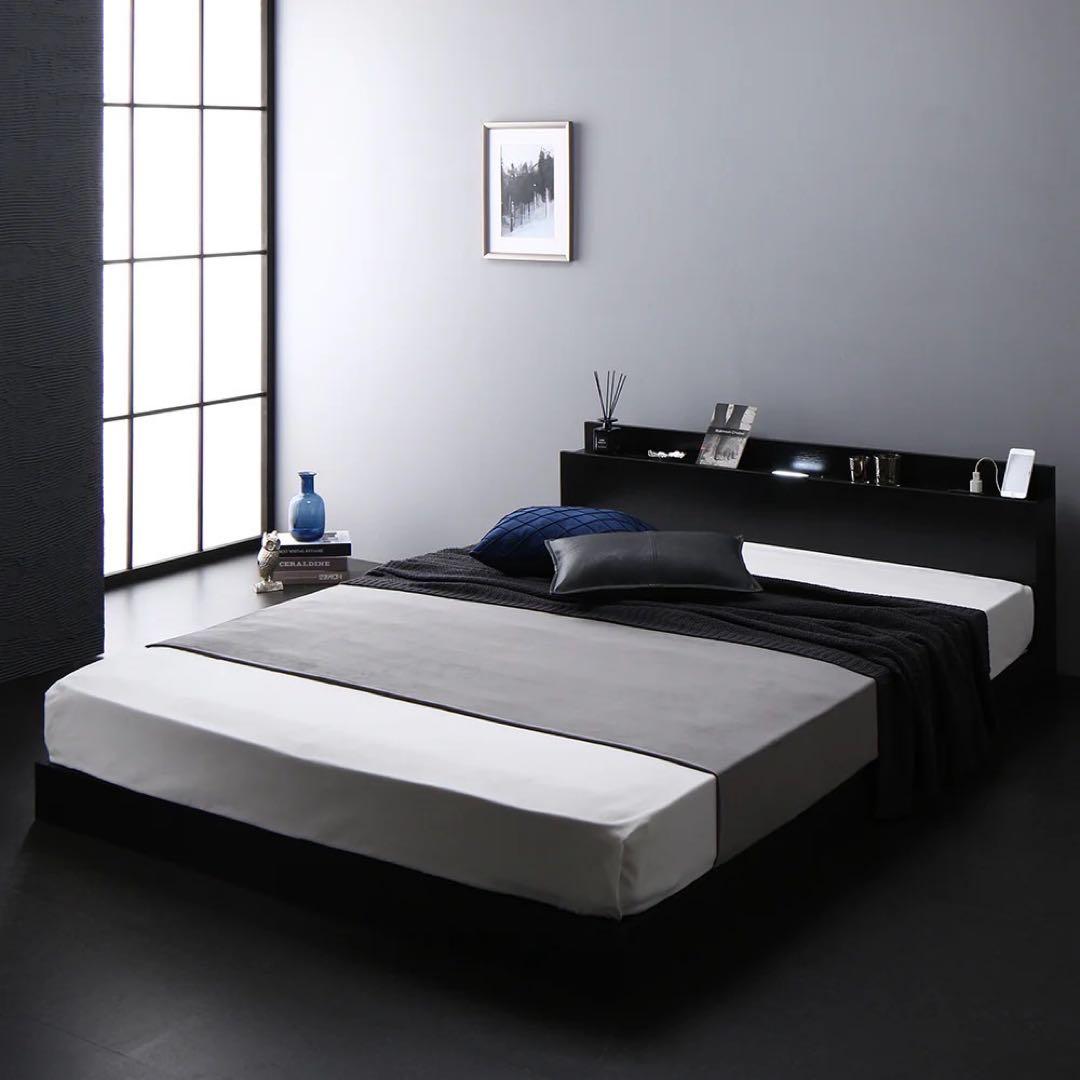 愛知県刈谷市 RASIK 照明＆棚付きセミシングルローベッド