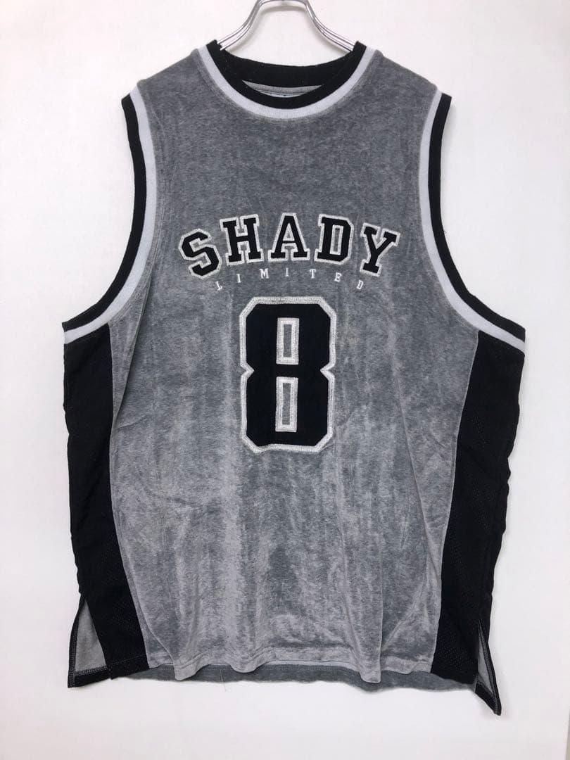 SHADY ltd エミネム オールド 00s古着 ベロア ユニフォームシャツ