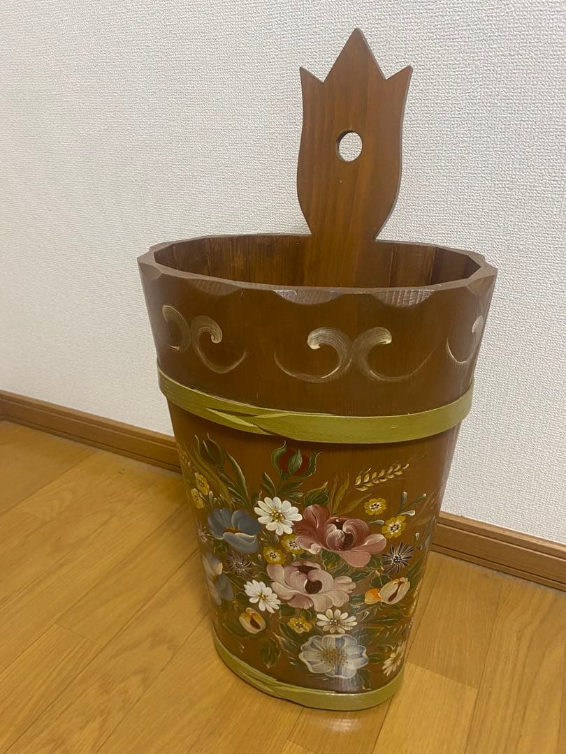 ★トールペイント作品　アンブレラスタンド(傘立て)