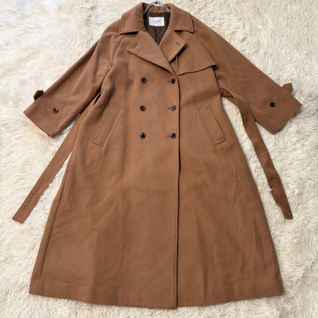 ✨極美品✨ スローブイエナ 23AW カシミヤ混ウールトレンチコート マキシ丈