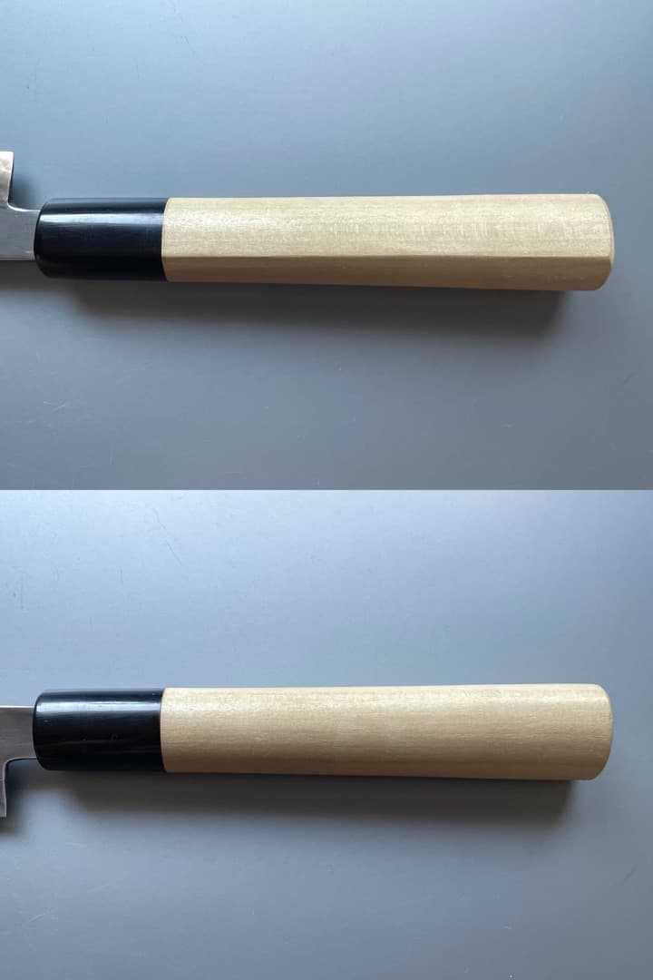 京都 有次 本焼 純日本鋼 柳刃包丁 一尺弱 新品水牛柄・鞘付き