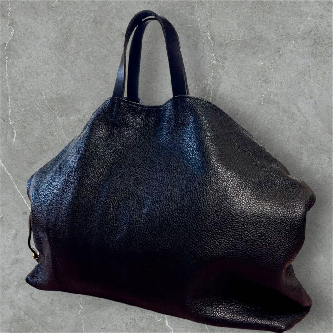 ✨極美品✨ Ense アンサ トートバッグ 肩掛け レザー A4 ビジネス 黒