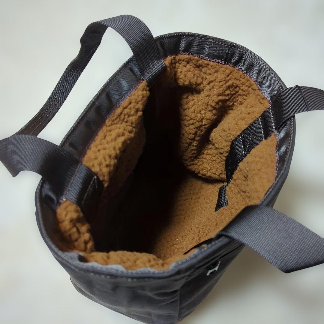 ブリーフィング　ボア トートバッグ　カートバッグ リバーシブル　ブラウン