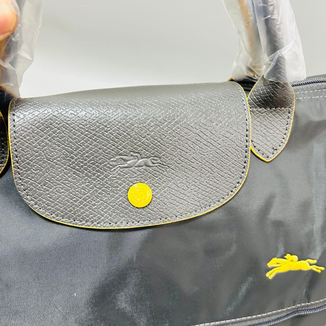 新品 ロンシャン ボストンバッグ ル・プリアージュ クラブ グレー 2way