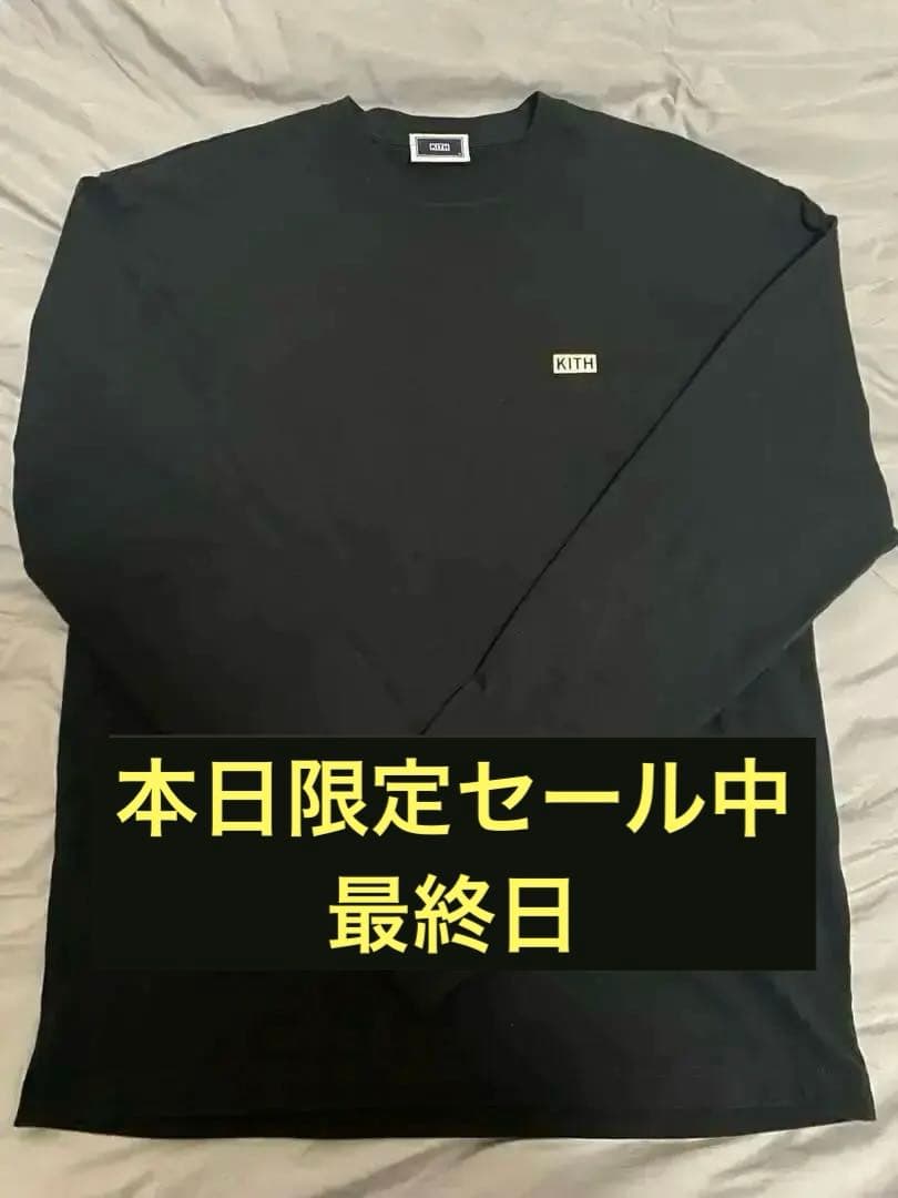 ⭐️本日限定タイムセール⭐️新品未使用⭐️KITH ブラック ロゴTロンT M