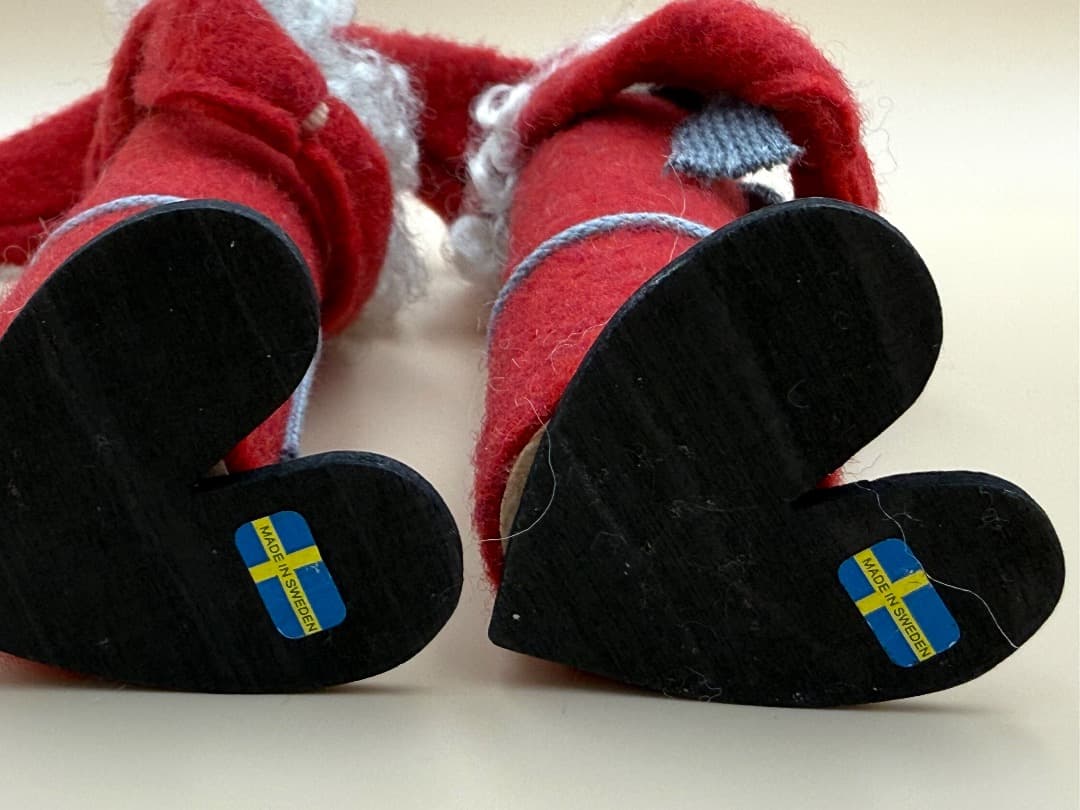 北欧 トムテ サンタ ペア 22cm スウェーデン製 クリスマスオブジェ