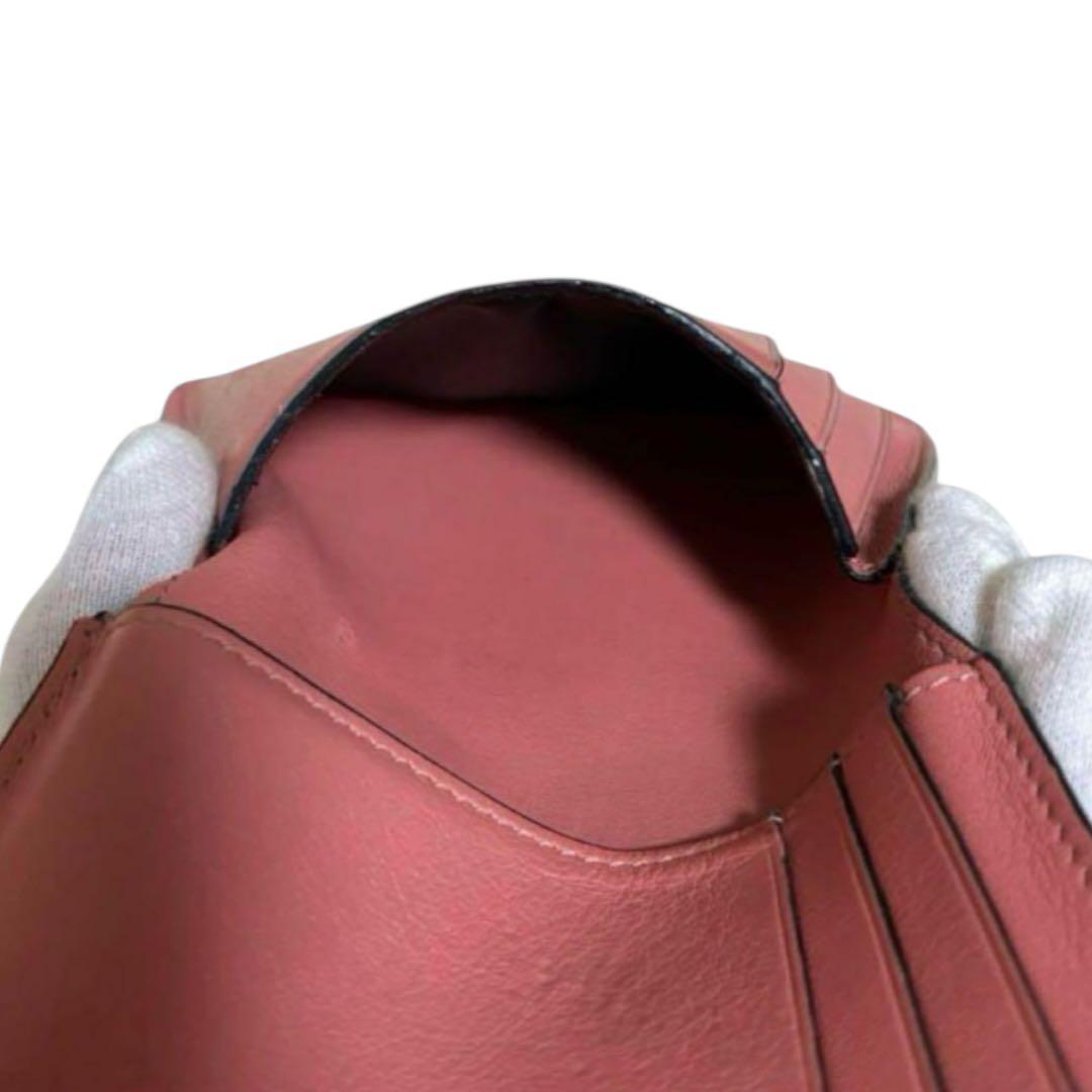 人気　ロエベ　折り財布　バーティカルウォレット　スモール　レザー　トリカラー