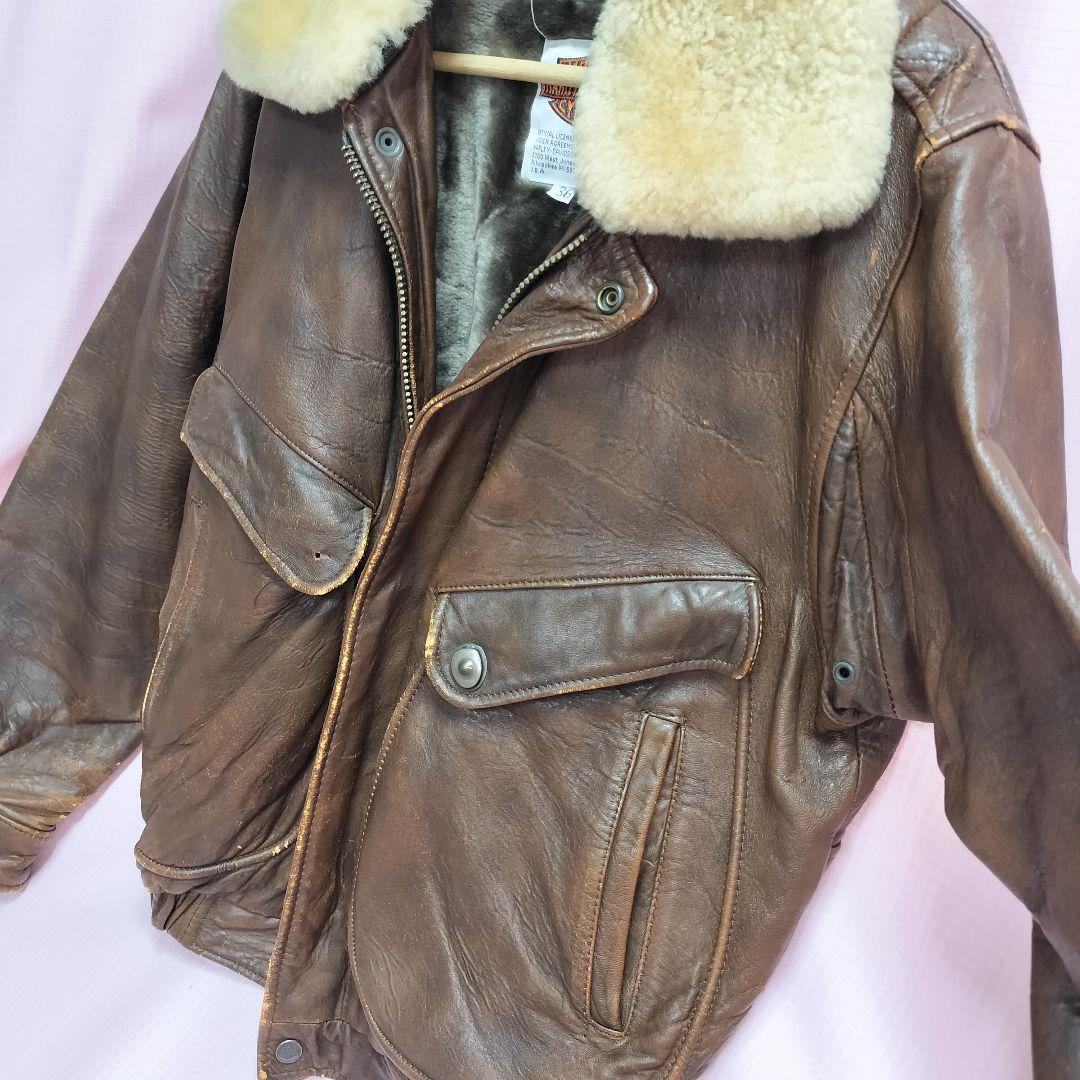 ハーレーダビッドソン G-1 A-2 4Way 羊革 フライトジャケット レザー