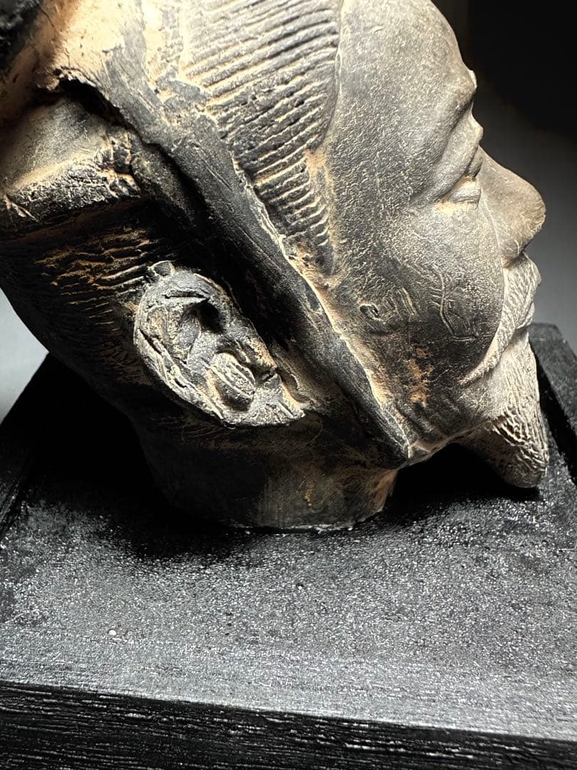 中国　古代　美術品　武官文官　俑　発掘品　頭部