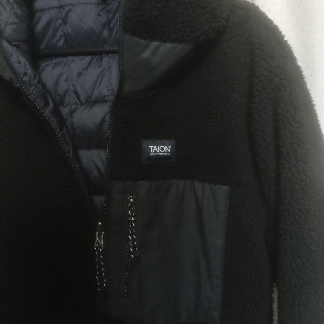 美品 ノーリーズ × タイオン 別注 ボア リバーシブル ダウンコート M