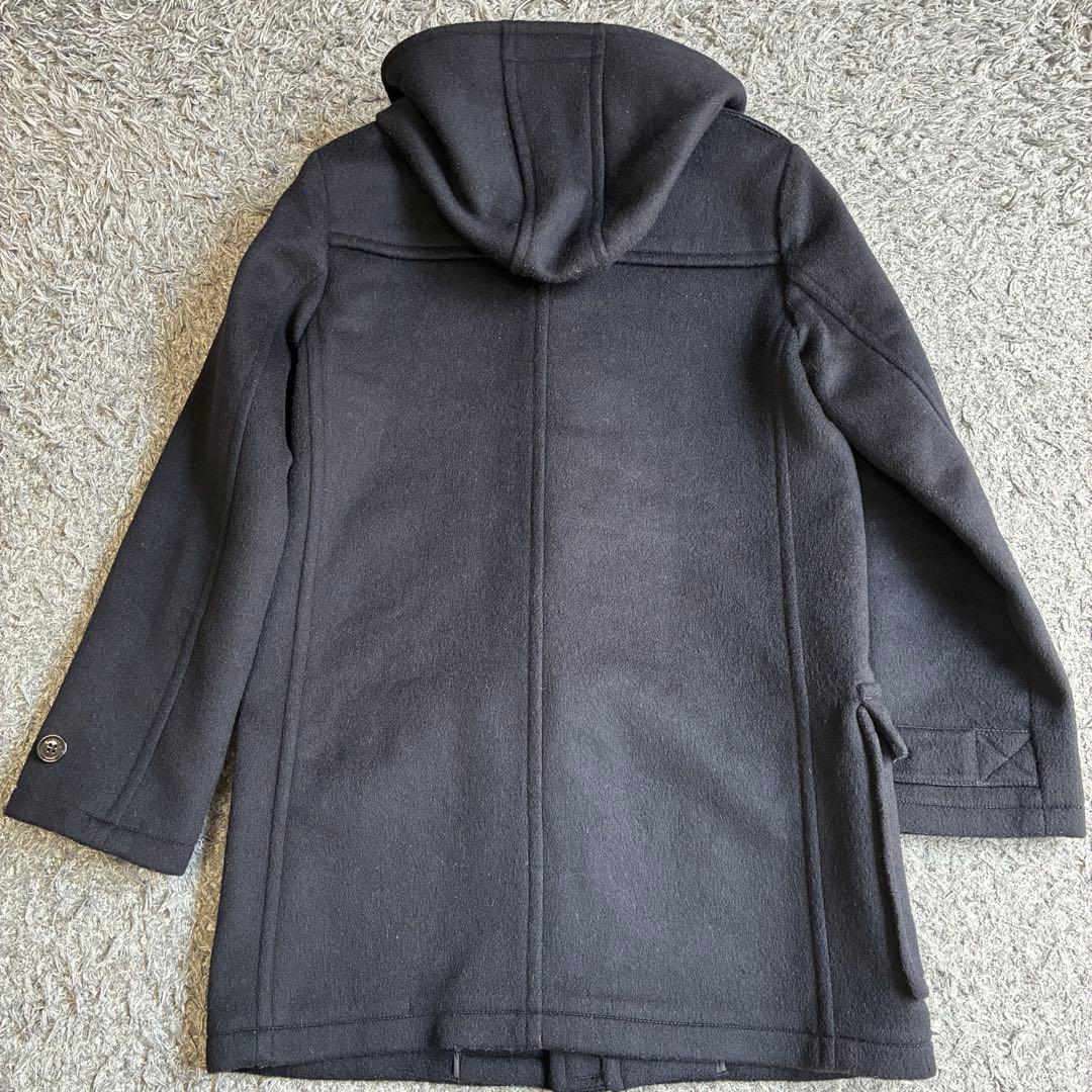 【良品】バーバリーチルドレン ダッフルコート ノバチェック ネイビー 160cm