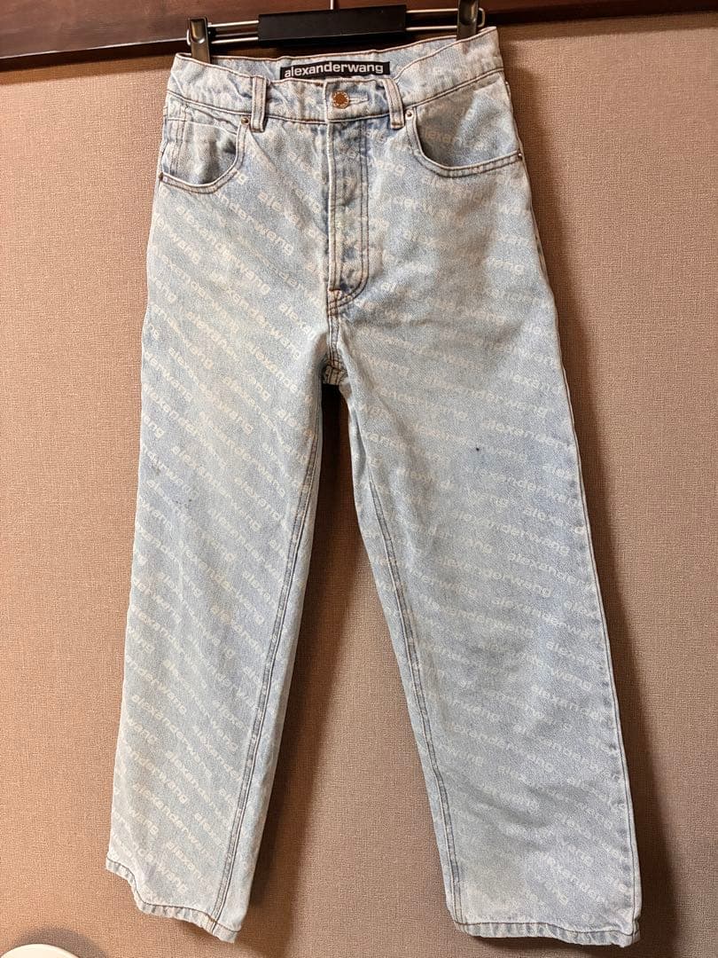 alexanderwang ロゴプリント デニムパンツ ジーンズ　サイズ26