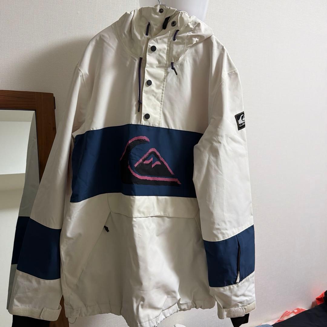 Quiksilver アノラックジャケット スノーボードウェア　ホワイト　L