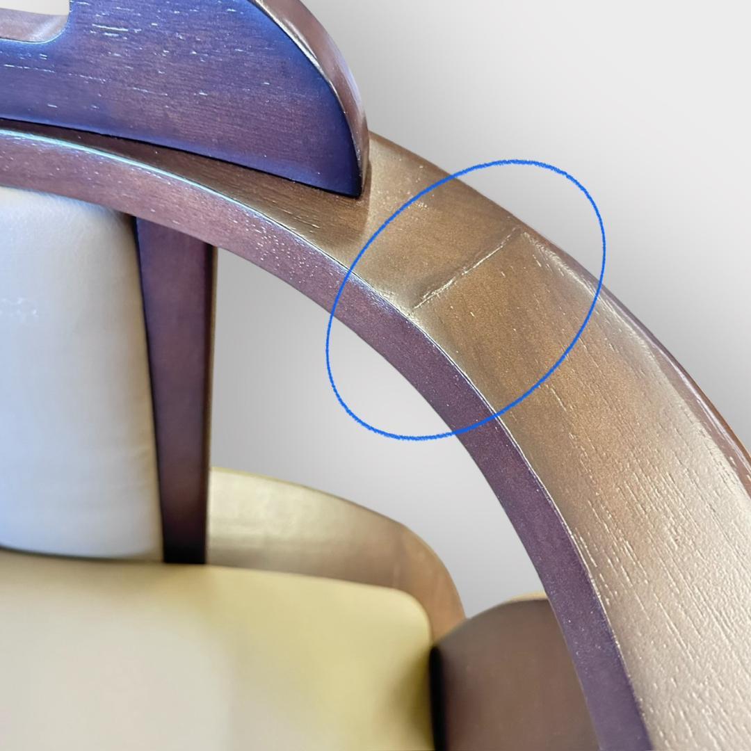 【新品・未使用】　 回転チェアー　ダイニング椅子　イス　２脚セット 肘あて付き