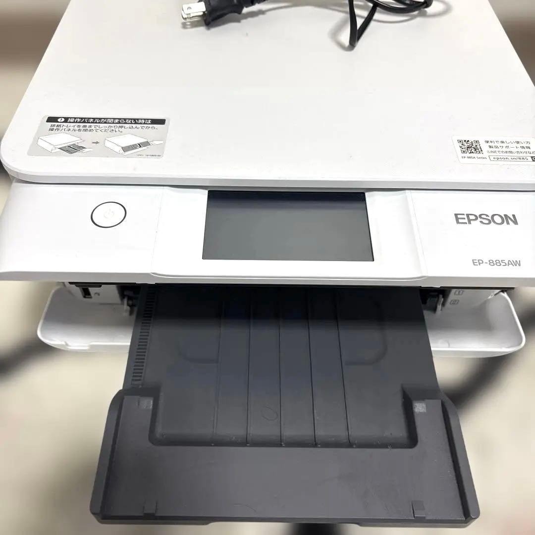 EPSON インクジェットプリンター EP-885AW ホワイト 動作確認済み