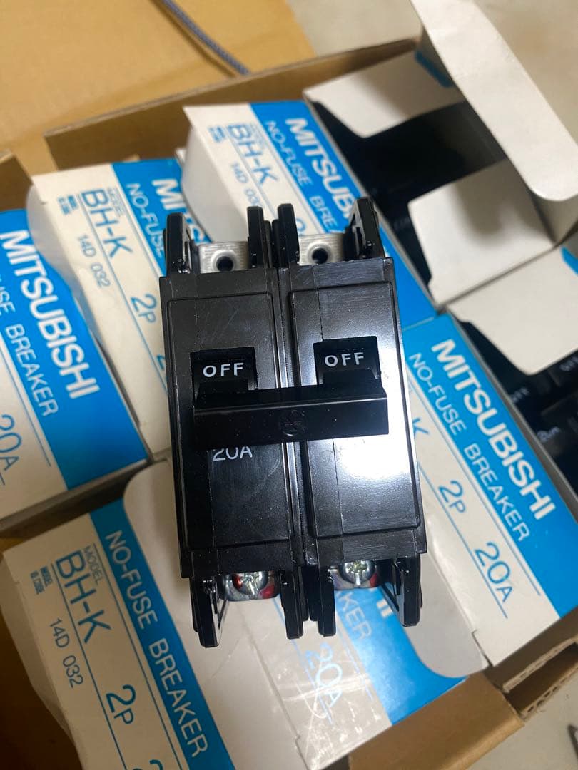 MITSUBISHI 三菱 ノーフューズ ブレーカー BH-K 2P 19個