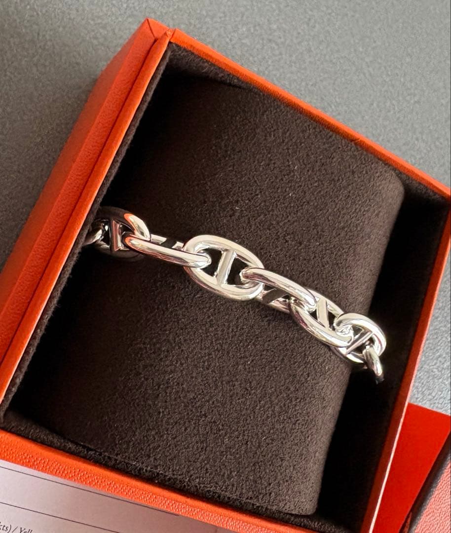 新品 エルメス HERMES シェーヌダンクル MM 16コマ ブレスレット