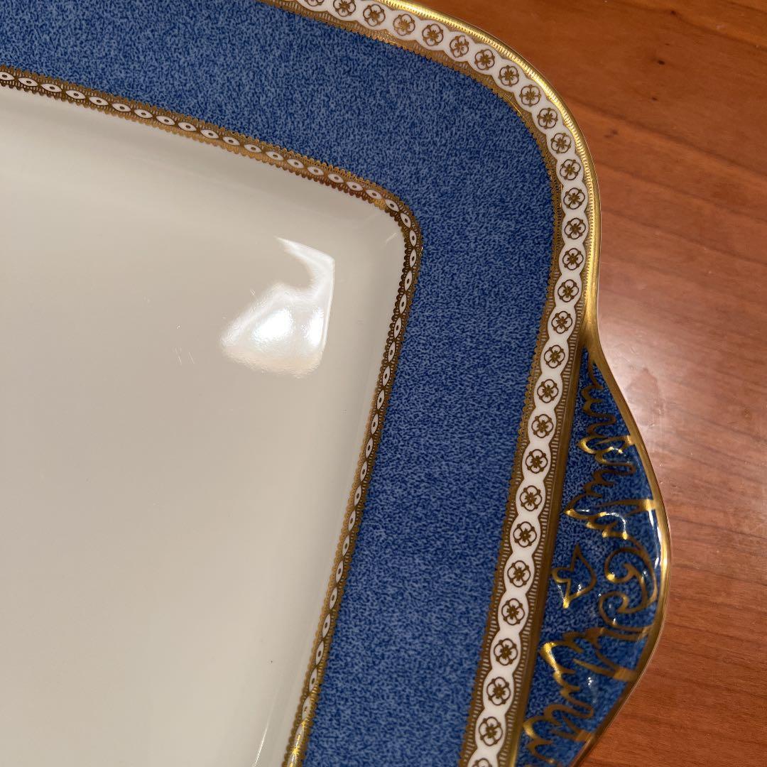 376 ウエッジウッド　希少未使用ユーランダーパウダーブルー　プレート