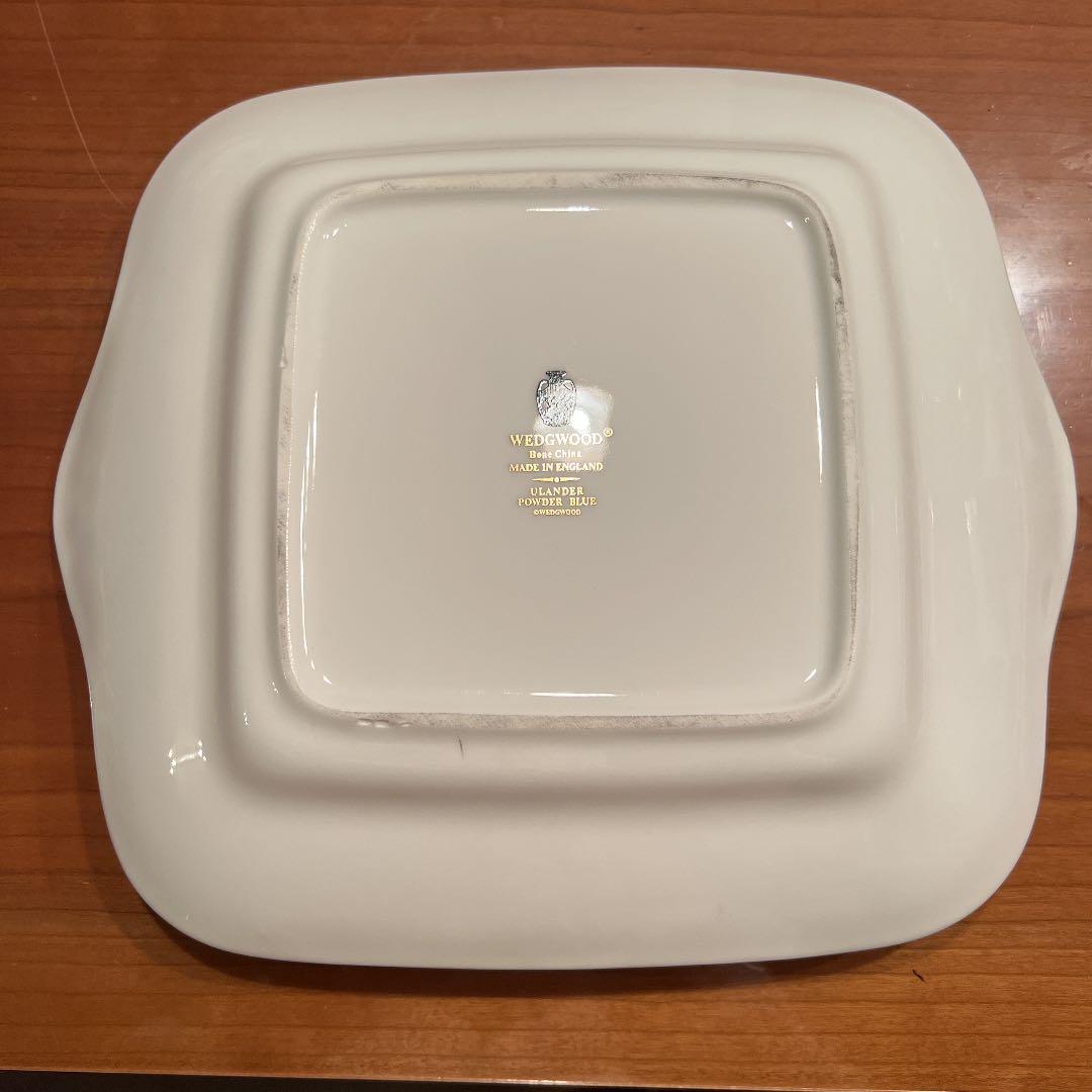 376 ウエッジウッド　希少未使用ユーランダーパウダーブルー　プレート