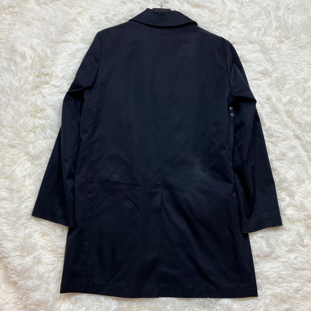極美品 マッキントッシュ ステンカラーコートトロッター ライナー付き 紺色 M