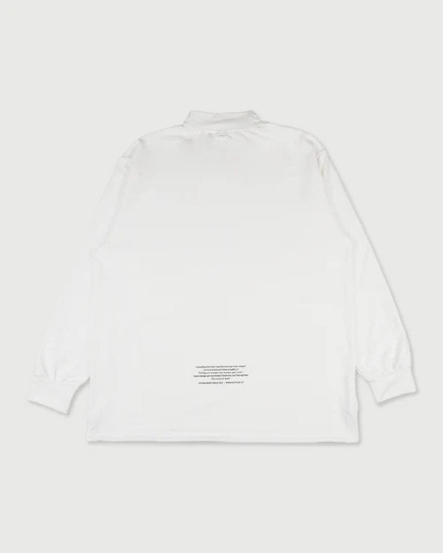 ラフロッグ　DUAL SLEEVE LOGO L/S MOCK NECK