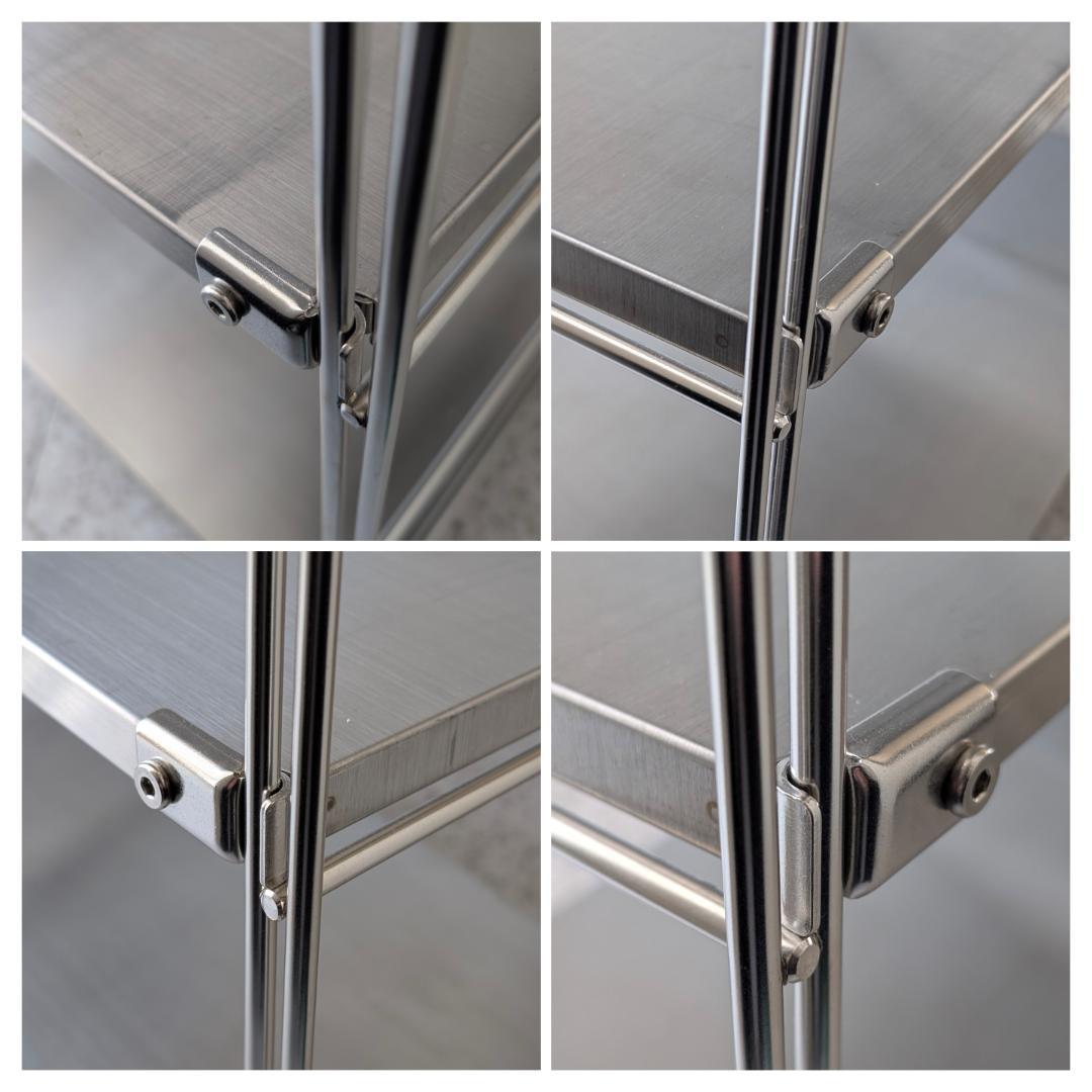 USED MUJI 無印良品 ステンレス ユニットシェルフ 3段 幅86㌢