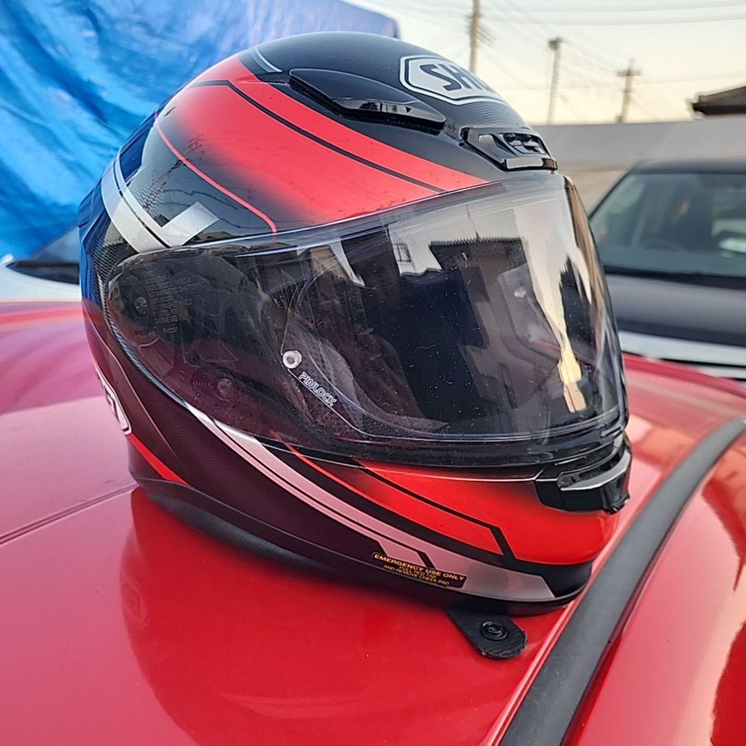 や*じ様 SHOEI フルフェイスヘルメット レッド/ブラック