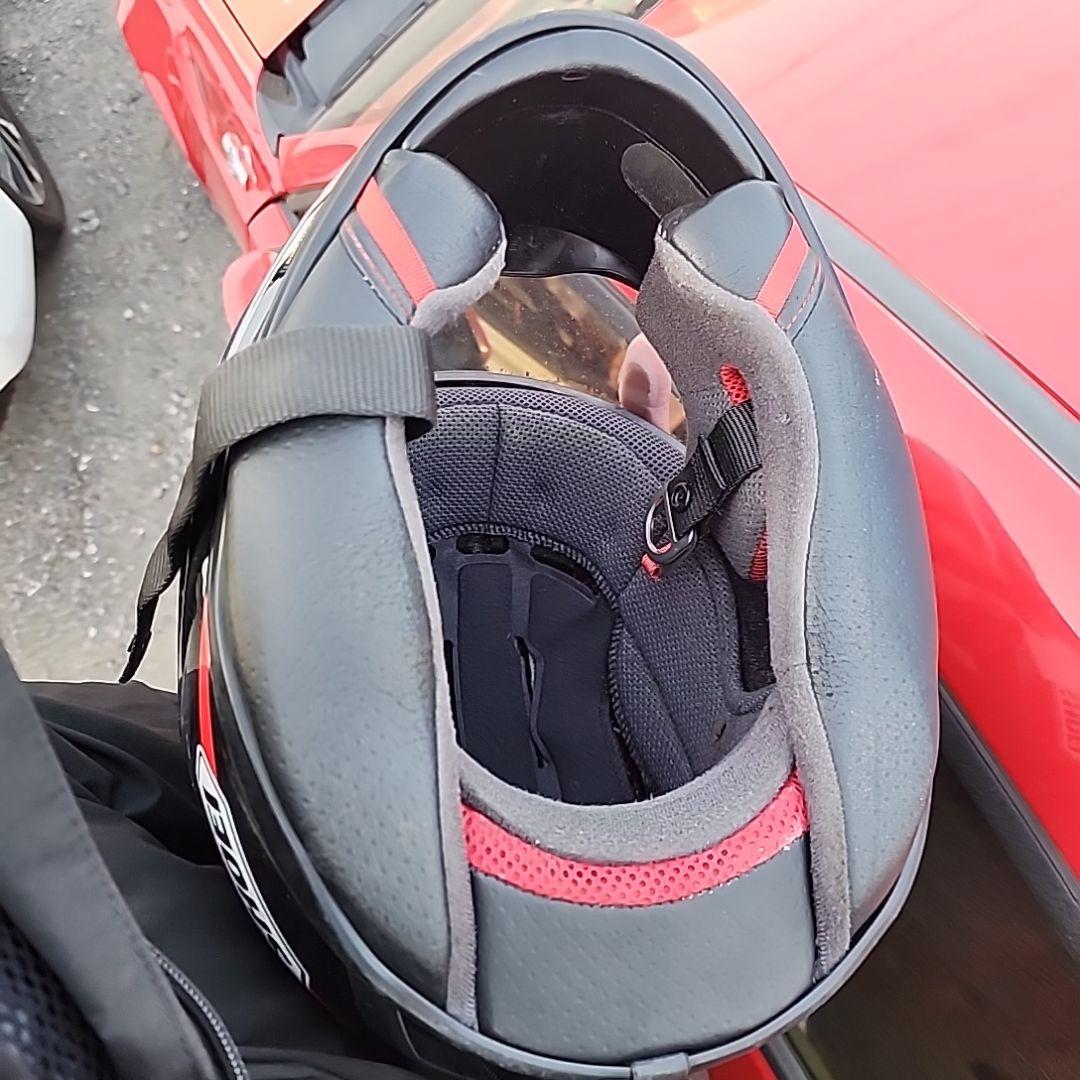 や*じ様 SHOEI フルフェイスヘルメット レッド/ブラック