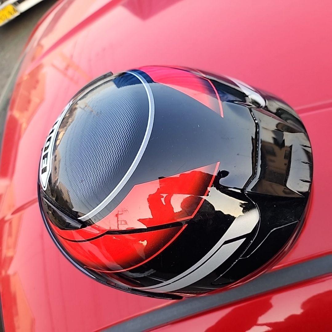 や*じ様 SHOEI フルフェイスヘルメット レッド/ブラック