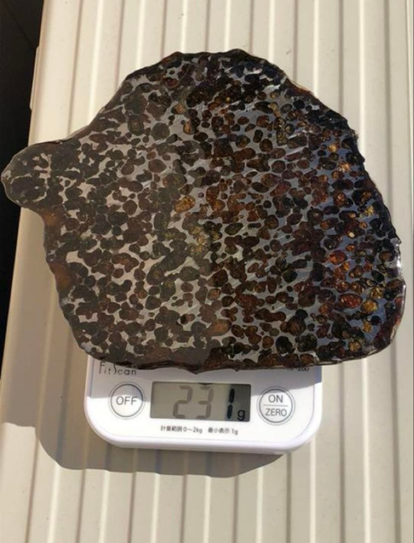 セリコ 隕石プレート 鑑別書付き 230.72g