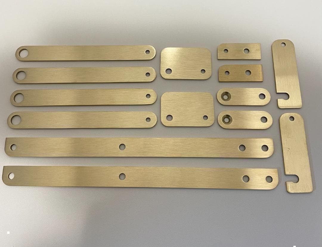 【Akki】カーミットチェア同規格×2 真鍮金具全14パーツ×2