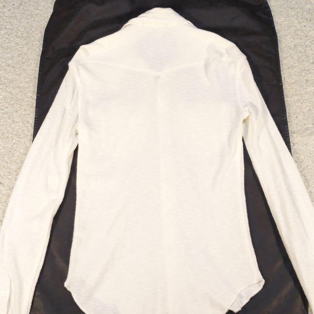 値下げ中1-23 RRLダブルアールエル　長袖シャツワッフル素材 ストレッチ