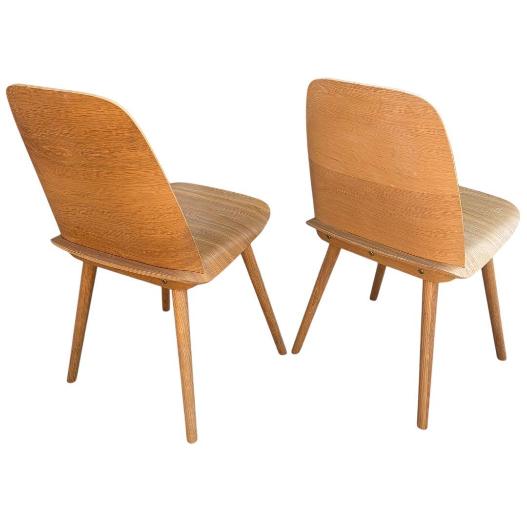 【美品】muuto ムート Nerd Chair ナードチェア オーク 2脚分④