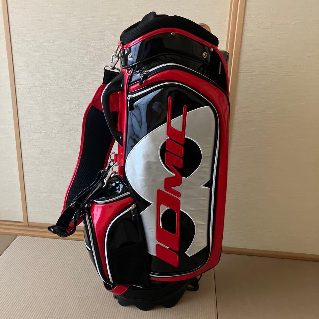 イオミック キャディバッグ 黒/赤