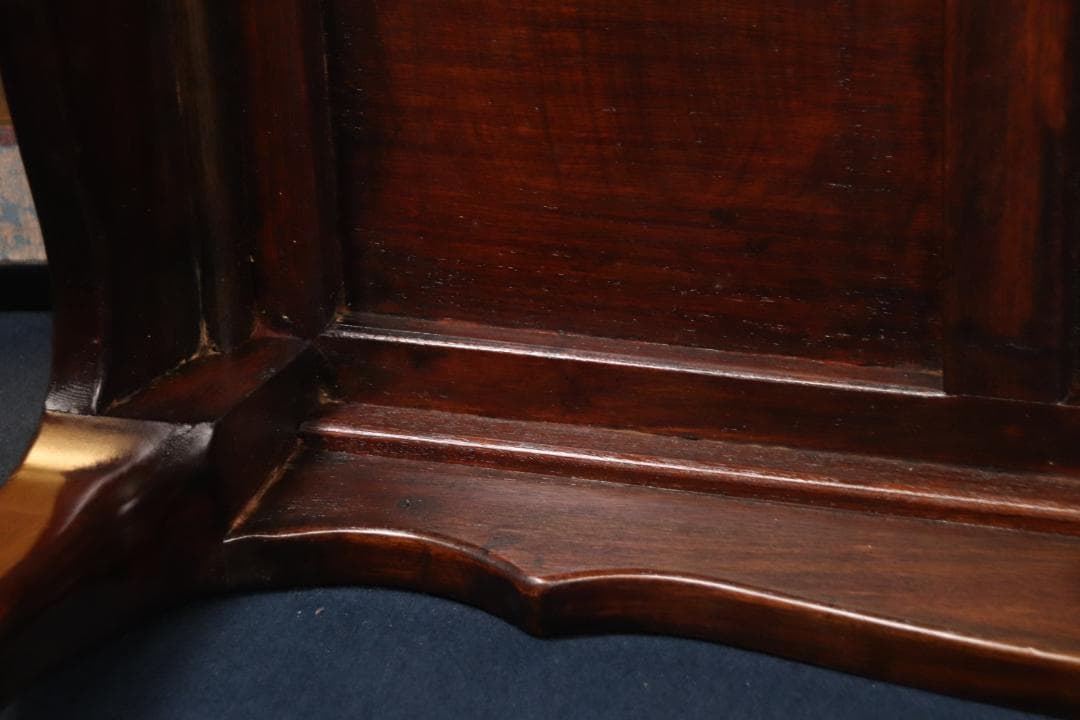 紫檀製　螺鈿細工　テーブル　文机　文台　花台　香炉台　幅88㎝　BE640