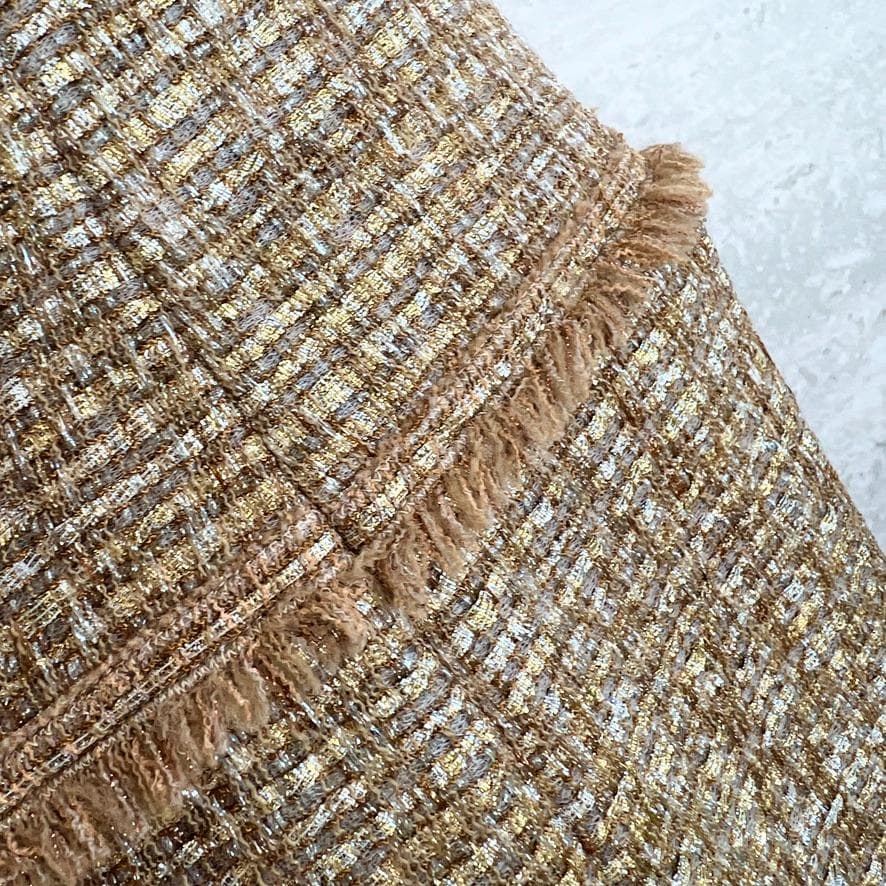 新品同様★CHANEL★ルサージュ★ツイード★ゴールド★ワンピース