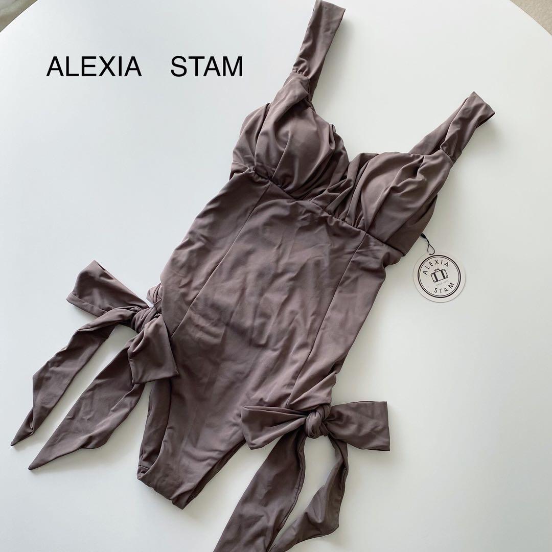 【新品　未使用✨】ALEXIA STAM ブラウン ワンピース水着