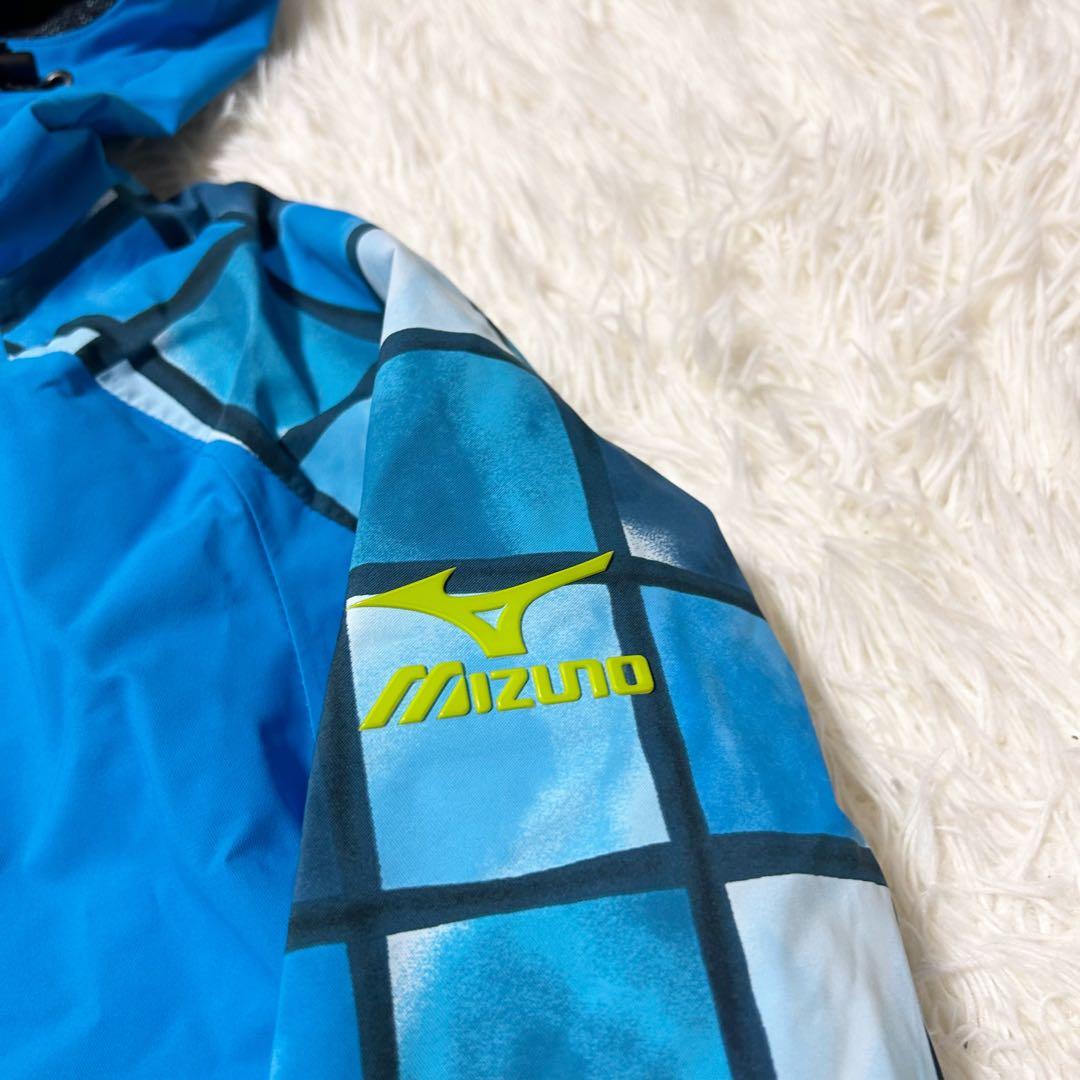 【美品】MIZUNO ミズノCREW 高機能ウェア スキーウェアブルー XS