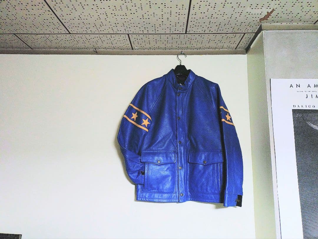 t*y様 ✨✰SCHOTT✰レザー ジャケット ☆ブルー☆